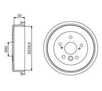 Tamburo freno Assale posteriore per TOYOTA NOAH/VOXY RAV 4