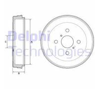 Tamburo freno BF530 DELPHI per TOYOTA YARIS