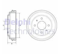 DELPHI BF546 Tamburo freno