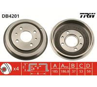 Tamburo freno DB4201 TRW per FIAT SEICENTO / 600 CINQUECENTO