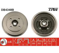 TRW DB4348B Tamburo freno