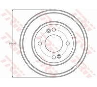 Tamburo freno DB4401 TRW per HYUNDAI GETZ