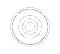 Tamburo freno DB4427 TRW per FORD FOCUS III Tre volumi FOCUS III