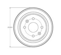 Tamburo freno TRW DB4442