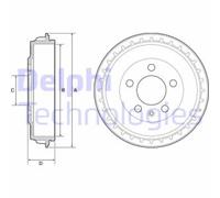 Tamburo freno DELPHI BF563