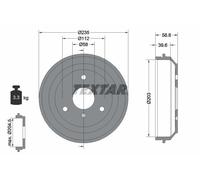 Tamburo freno TEXTAR 940356 per SMART CABRIO (450) 0.6 2000-2004