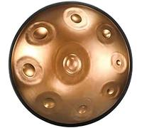 Tamburo Handpan 22 pollici 9 note /10 note Re minore Tamburo in acciaio Tamburo a mano Strumento a percussione con tamburo etereo con supporto per batteria, bacchette, borsa per batteria pe