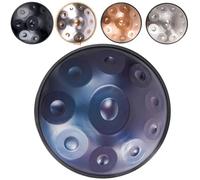 Tamburo Handpan 22 Pollici D Minore Kurd, Set Di Tamburi Handpan Con Borsa Morbida For Handpan, 2 Bacchette For Handpan, Supporto For Handpan, Strumento Handpan For Adulti, Tamburi In Acciaio A Mano(B