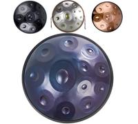 Tamburo Handpan 22 Pollici D Minore Kurd, Set Di Tamburi Handpan Con Borsa Morbida For Handpan, 2 Bacchette For Handpan, Supporto For Handpan, Strumento Handpan For Adulti, Tamburi In Acciaio A Mano(B