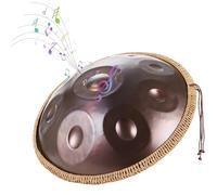 Tamburo Handpan 9/10/12 Note Acciaio Handpan 440hz/432hz Strumento Tamburo A Mano In Acciaio Handpan In Re Minore Percussioni Armoniche Per Il Suono Meditazione Personale Curativa(Purple,9 Notes(432Hz