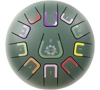 Tamburo Handpan creativo da 8 pollici a 11 toni Tamburo con lingua in acciaio Tamburo etereo Strumenti a percussione Tamburo a mano e rullante, Stile A