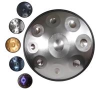 Tamburo Handpan da 22 pollici Re minore 9 note Tamburo in acciaio a mano 432Hz/440Hz Tamburo a mano per la guarigione del suono di familiari e amici