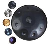 Tamburo Handpan da 22 pollici Re minore 9 note Tamburo in acciaio a mano 432Hz/440Hz Tamburo a mano per la guarigione del suono di familiari e amici