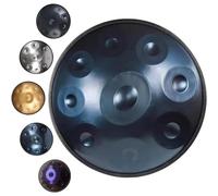 Tamburo Handpan da 22 pollici Re minore 9 note Tamburo in acciaio a mano 432Hz/440Hz Tamburo a mano per la guarigione del suono di familiari e amici