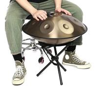 Tamburo Handpan Da 22 Pollici, Tamburo In Acciaio a 9 Note, 432 Hz, Con Supporto Per Handpan, Custodia Per Handpan, Per Meditazione, Yoga, Lezioni Di Musica.