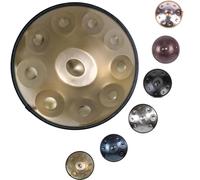 Tamburo Handpan In Acciaio, Strumento Di Percussione Hand Pan Drum A 440 Hz Per La Guarigione Del Suono, La Meditazione E Lo Yoga, Tamburo Da 56 Cm A 9/10/12 Note(Gold,12)