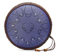 Tamburo In Acciaio Al Carbonio Da 14 Pollici, Tamburo Etereo Con Chiave C 15 Note Con Martello, Staffa Per Bacchetta, Borsa Da Viaggio Da Campeggio Per Meditazione Yoga (Color : Purple)