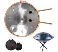 Tamburo in acciaio con 9 note, accordatura 432Hz per rilassamento e meditazione