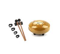 Tamburo in acciaio da 15,2 cm, 8 note, strumento a percussione con canzoni e 4 plettri per dita
