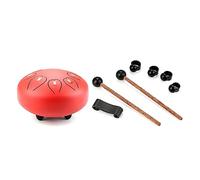 Tamburo in acciaio da 15,2 cm, 8 note, strumento a percussione con canzoni e 4 plettri per dita
