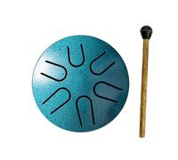 tamburo in acciaio da 7,6 cm a 6 note, tamburo in acciaio per bambini, tamburo a mano con bacchette, educazione musicale, guarigione, yoga, campeggio, adulti, principianti