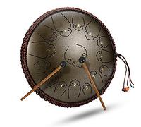 Tamburo in Acciaio Drum 14 Pollici 15 Nota Percussione Strumento Percussione Strumento Terapia Spirituale Con Borsa Da Viaggio Per Adulti E Regalo Di Maglio Per Bambini (Color : A)