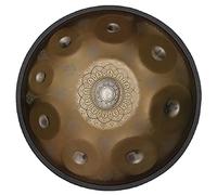 Tamburo In Acciaio For Handpan A 9 Note In Re Minore, Percussioni A Tamburo Pesante Da 22 Pollici, Con Borsa For Il Trasporto, Bacchette, Staffa, For Appassionati Di Musica E Principianti (Color : Go