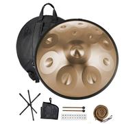 Tamburo In Acciaio Handpan, Handpan Drum In Re Curdo Minore, 9/10/12 Note, Strumento A Percussione Hand Pan Da 432 Hz Con Borsa Per Il Trasporto, 2 Bacchette(B,12 note)