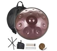 Tamburo In Acciaio Handpan, Handpan Drum In Re Curdo Minore, 9/10/12 Note, Strumento A Percussione Hand Pan Da 432 Hz Con Borsa Per Il Trasporto, 2 Bacchette(C,12 note)