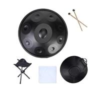 Tamburo In Acciaio Handpan, Set Di Tamburi A Mano for Strumenti Musicali A Percussione 432 Hz/440 Hz, 9/10/12 Note, Strumento A Percussione In Re Minore Da 22 Pollici, for Meditazione, Yoga(A,12 notes