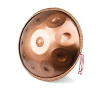 Tamburo in Acciaio per handpan da 432 Hz, percussioni per Tamburo per handpan Dorato, Note 9/10/12/14 ''Gold Performer'' da 22 Pollici in re minore con Custodia Morbida per handpan (Color : Gold, Si