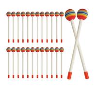 tamburo in feltro Lollipop - Bacchette a percussione per | Bastoncini a percussione a testa in schiuma | 28 pezzi martello percussioni bacchette per lecca-en- | Mallets Percu