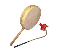 Tamburo in Pelle, Manico Lungo, Include Custodia E Bacchette, Adatto Per Principianti/Celebrazioni Di Festival,A,20CM