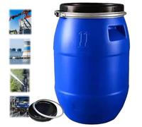 Tamburo in plastica con Coperchio, Contenitore ermetico e Resistente per la Raccolta dellacqua piovana e per lattrezzatura da Campeggio. ((8Gallon30L))