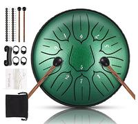 Tamburo lingua in acciaio 11 Note 6 pollici D-Key Tamburo tamburo handpan tamburo strumento a percussione per meditazione intrattenimento educazione musicale concerto guarigione mentale yoga