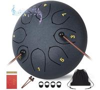 Tamburo lingua in acciaio 15,2 cm 8 note musica strumento a percussione all'aperto tamburo pioggia musicista regalo per familiari e amici