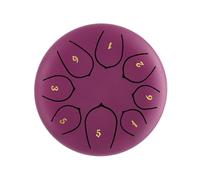 Tamburo linguistico in acciaio, strumento a percussione a 8 note, 15,2 cm, strumento per la meditazione, lo yoga e lo zazen, suono etereo per la guarigione mentale e le esibizioni (tipo - 16)