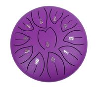 Tamburo linguistico in acciaio, strumento a percussione manuale a 11 toni, tamburo a fessura da 15,2 cm, tamburo per pioggia, tamburo linguistico per educazione musicale, concerto, guarigione mentale,