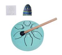 Tamburo linguistico in acciaio - Tamburo da meditazione con chiave A, 15,2 cm, strumento a percussione manuale con mazzuole, per yoga, concerti, educazione musicale, principianti