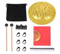 Tamburo linguistico terapeutico di alta qualità da 20,3 cm in acciaio con 11 note per sollievo acustico e riabilitazione yoga