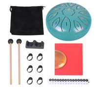 Tamburo manuale in acciaio da 20,3 cm, semplice da suonare, con 11 note per un rapido apprendimento del suono e sollievo dallo stress riabilitativo