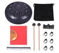 Tamburo manuale in acciaio da 20,3 cm, semplice da suonare, con 11 note per un rapido apprendimento del suono e sollievo dallo stress per principianti