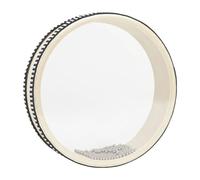 Tamburo ondulato a doppia faccia - Strumento sonoro marino, con guscio in legno duro, percussione fonoassorbente per meditazione, relax, canzoni popolari, battere le mani, ideale per aiutare il sonno