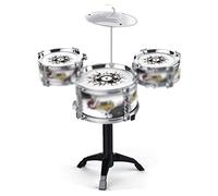 Tamburo per Adulti, Batteria Jazz per Bambini, 3 Tamburi, Piatti, 2 Bacchette Tamburo Etereo per Gli Amanti della Musica Tamburo per Lingua Tamburo per Handpan