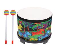 Tamburo per bambini - Kit batteria per bambini da 8 pollici, 2 maglie in legno, strumento sensoriale educativo, set di batteria musicale per bambini, giocattolo musicale per il regalo di annive