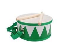 Tamburo per bambini, strumento musicale in legno, con tracolla e bastoncini, diametro: 20 cm - 3845 g