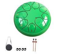 Tamburo per la pioggia, in acciaio, per esterni, giardino, strumento da 15,2 cm con 11 suoni, perfetto per campeggio, meditazione o yoga