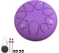 Tamburo per la pioggia, in acciaio, per esterni, giardino, strumento da 15,2 cm con 11 suoni, perfetto per campeggio, meditazione o yoga