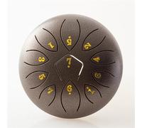 Tamburo per lingua da 6 pollici, mini bacchette musicali a percussione per tamburo in acciaio a 11 note, strumenti per bastoncini per meditazione,yoga,tè Zen,performance,mantenersi in salute