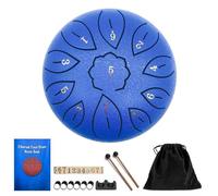 Tamburo per lingua in acciaio, 15,2 cm, 11 note, in Do Major Tongue Drum Rain Chime Outside, strumento a percussione per meditazione, intrattenimento, educazione musicale, concerti, guarigione mentale